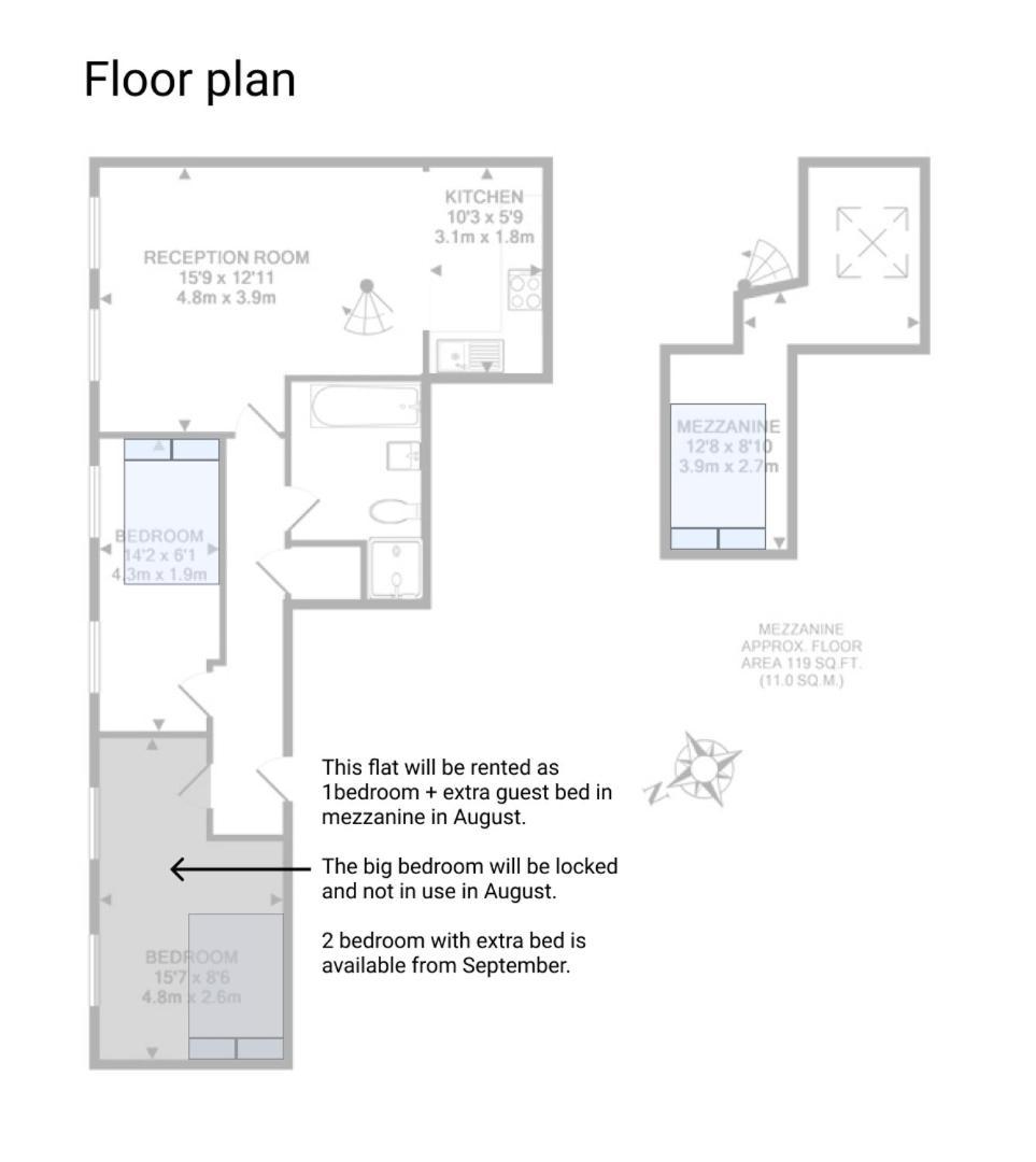 Stylish Georgian Loft 3Beds In London公寓 外观 照片